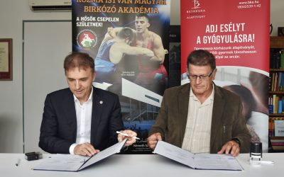 A fiatal sportolók egészségéért fogott össze a Bethesda Gyermekkórház és a Kozma István Magyar Birkózó Akadémia